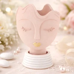 Bomboniera scultura vasetto testa donna cipria bongelli preziois
