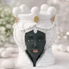 Bomboniera testa di moro maschile bongelli preziosi bianco nero