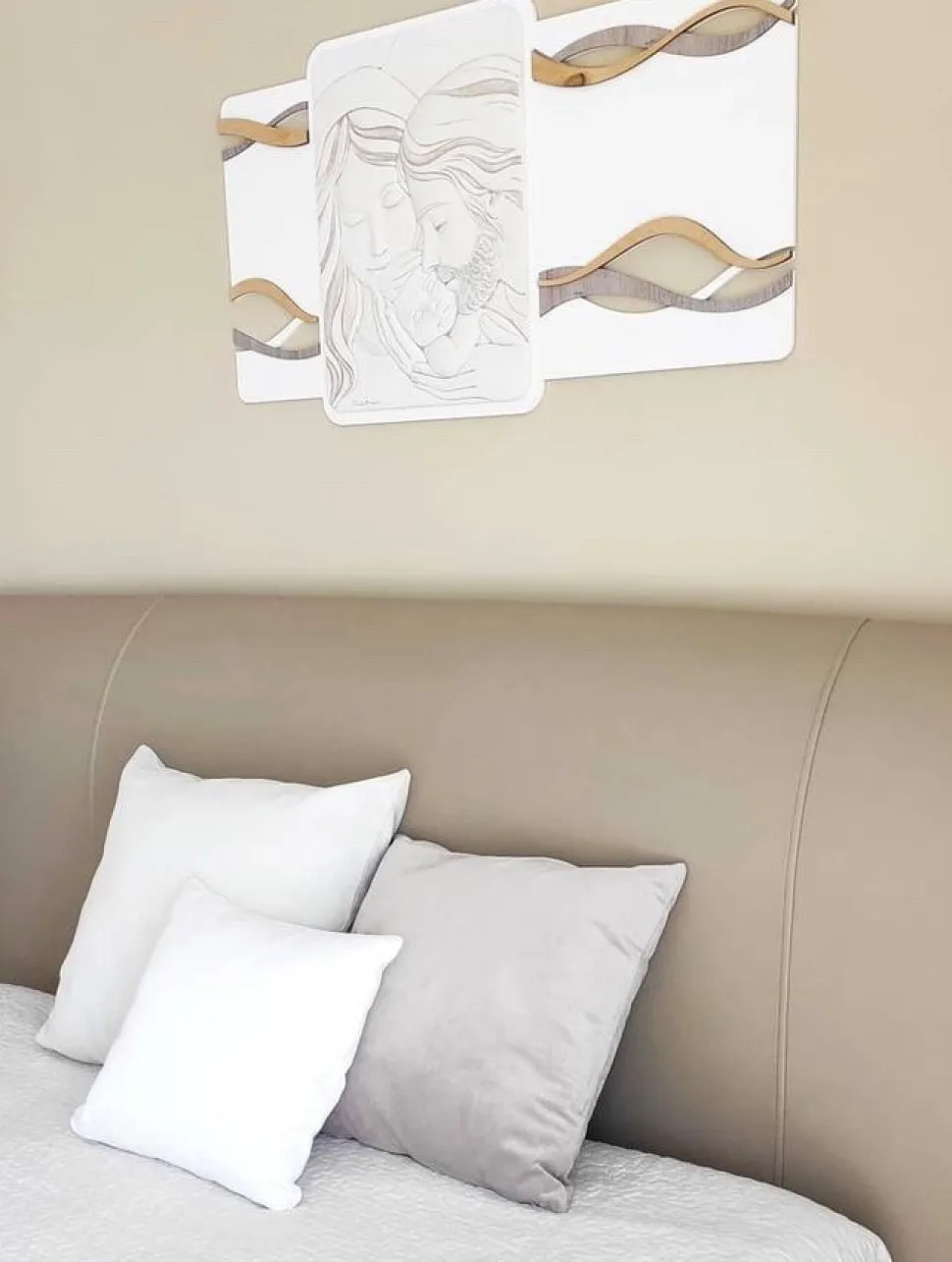 Bongelli preziosi capezzale sacra famiglia 105x56 rovere marmorino