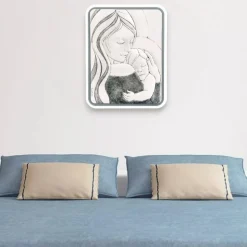 Bongelli preziosi capezzale capoletto moderno 30x38 maternita grigio
