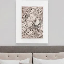 Bongelli preziosi capezzale capoletto 30x40 quadretto sacra famiglia