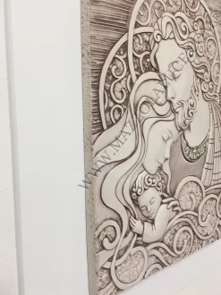Bongelli preziosi capezzale capoletto 30x40 quadretto sacra famiglia