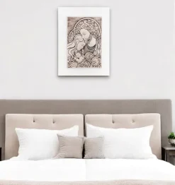 Bongelli preziosi capezzale capoletto 30x40 quadretto sacra famiglia