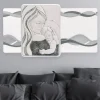 Bongelli preziosi capezzale capoletto maternita moderna 105x56 grigio