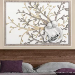 Bongelli preziosi capezzale moderno sacra famiglia 70x48 rovere