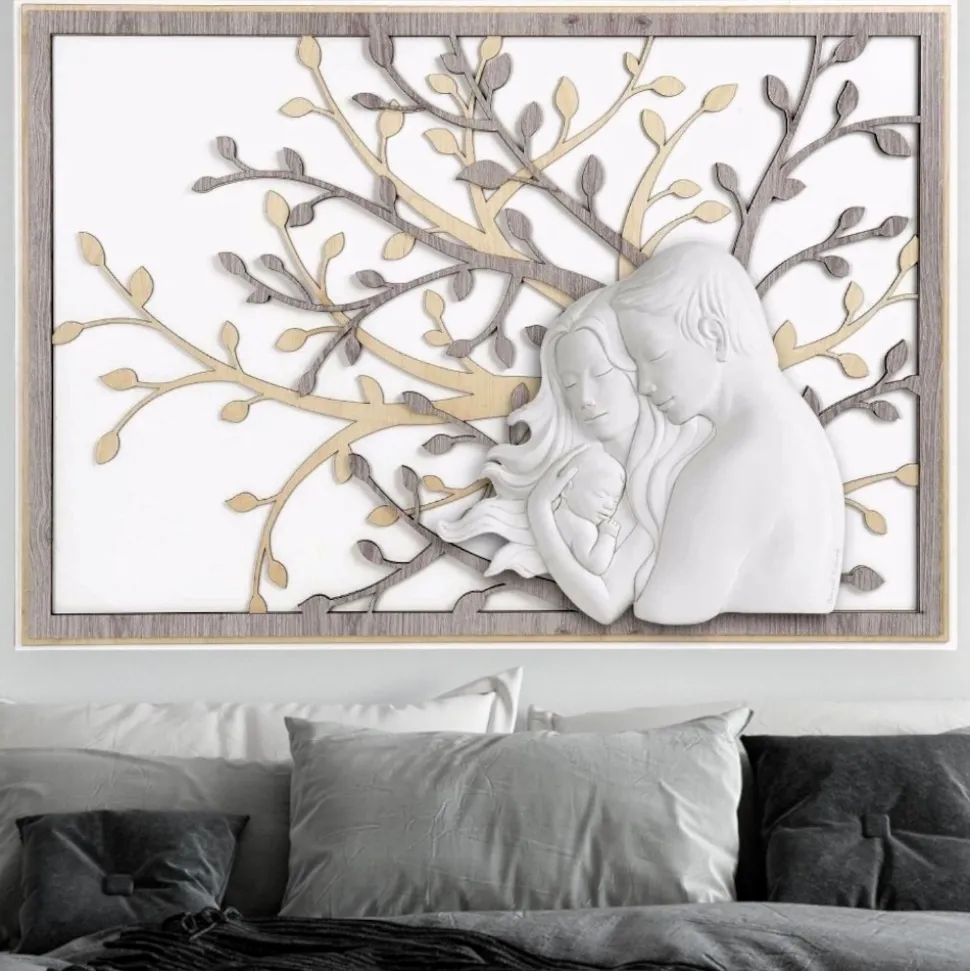 Bongelli preziosi capoletto capezzale sacra famiglia 105x72 rovere