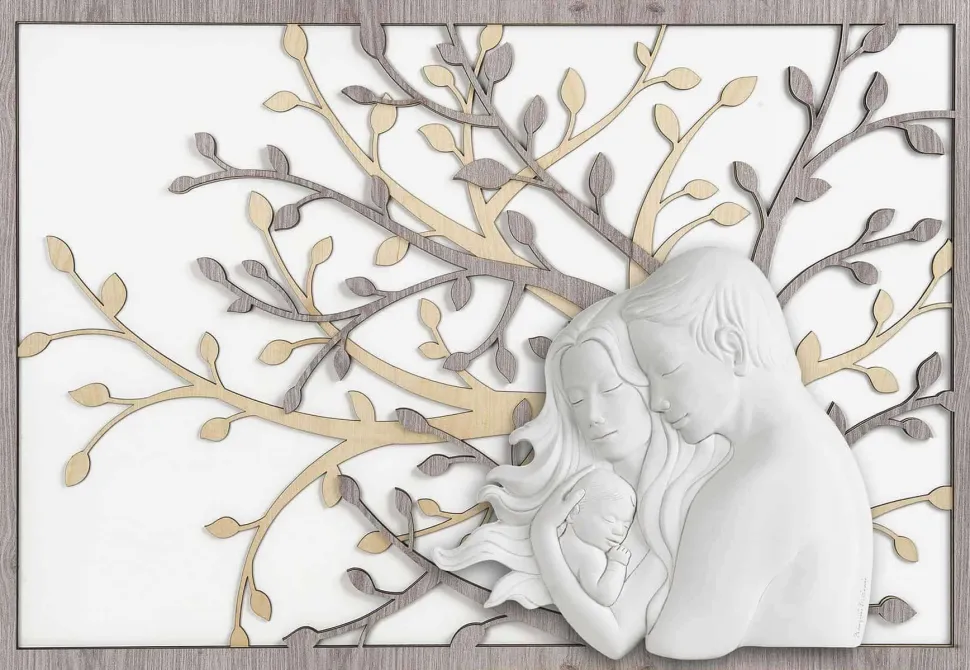Bongelli preziosi capoletto capezzale sacra famiglia 105x72 rovere