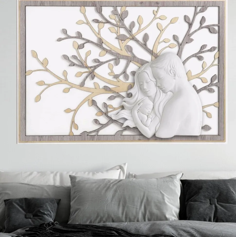 Bongelli preziosi capoletto capezzale sacra famiglia 105x72 rovere