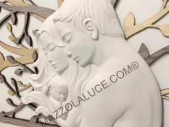 Bongelli preziosi capoletto capezzale sacra famiglia 105x72 rovere