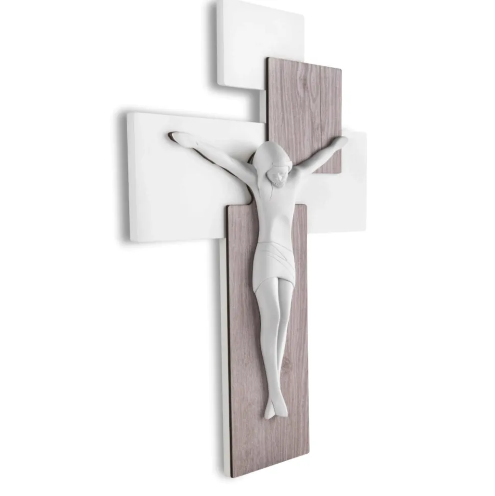 Bongelli preziosi crocifisso da parete 60x40 moderno rovere