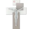 Bongelli preziosi crocifisso 17x12 da parete moderno nocciola bianco