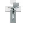 Bongelli preziosi crocifisso da parete 60x40 moderno argentato grigio