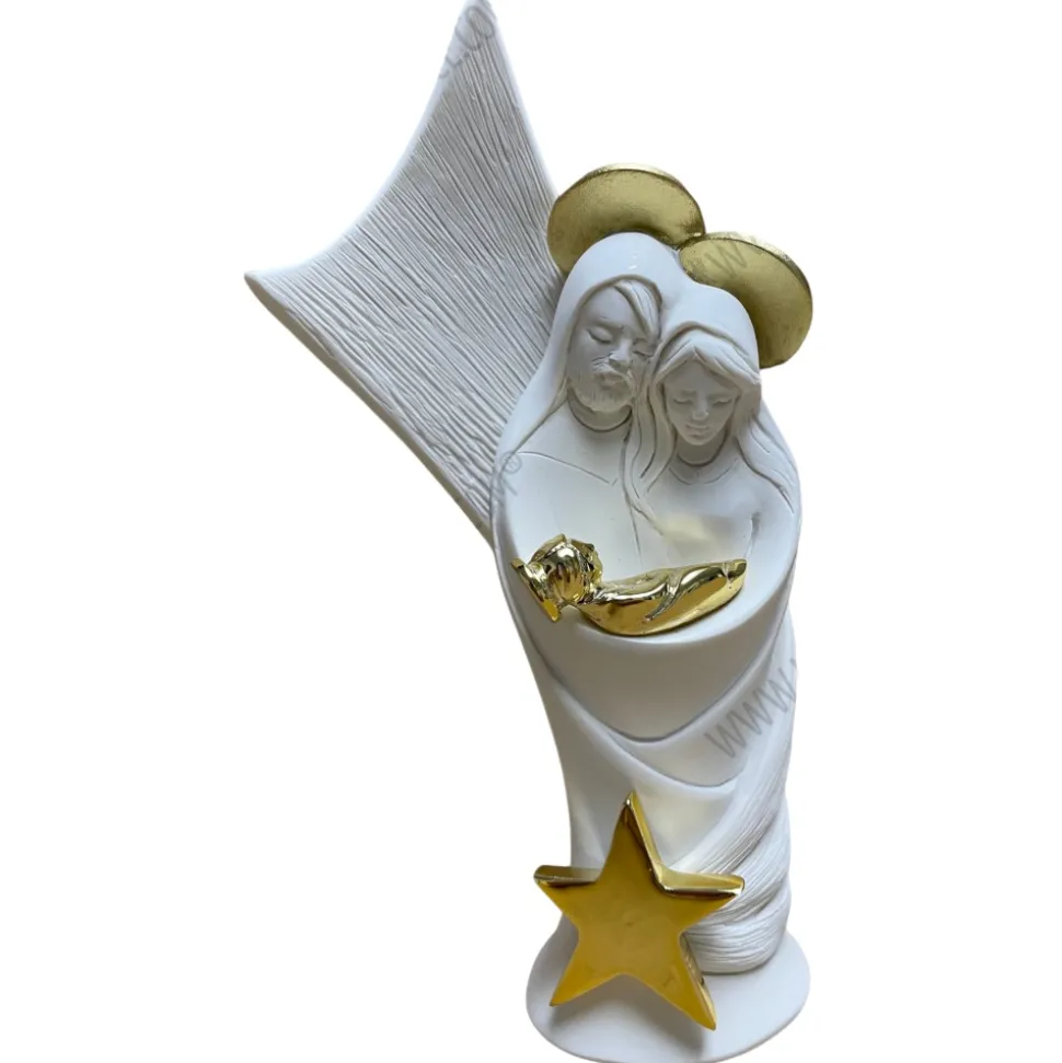 Bongelli preziosi presepe di natale h16 natività bianco oro