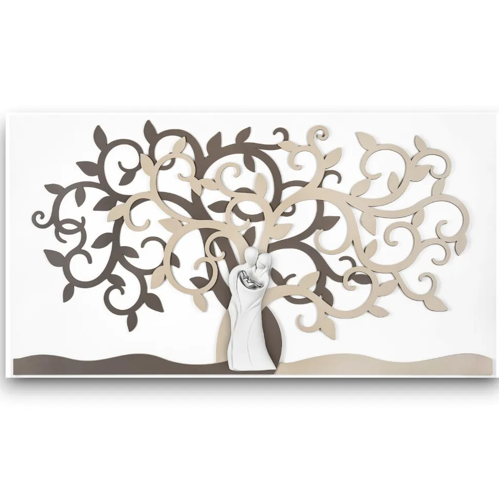 Bongelli preziosi quadro capezzale sacra famiglia moderna 110x60 nocciola
