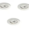 Box da 3 jazz fi faretto rotondo da incasso soffitto bianco gu10 ideal lux
