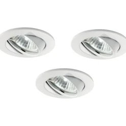 Box kit n3 swing fi ideal lux faretti rotondi da incasso orientabili bianco