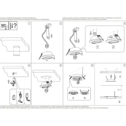 Box 3 swing fi ideal lux faretti nero da incasso per cartongesso orientabili rotondi