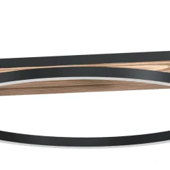 Boyal eglo lampadario per cucina in legno effetto anticato led 3000k