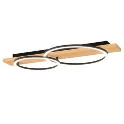Boyal eglo plafoniera moderna in legno led 3000k