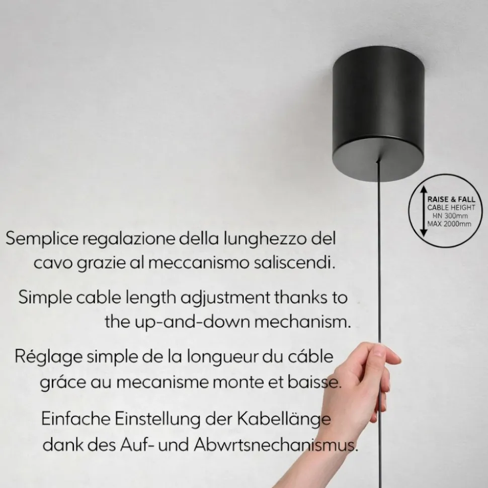 Brena cognac fabas luce lampadario led in vetro per sala da pranzo