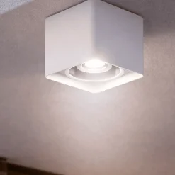 Brick perenz plafoniera da esterno per tetto ip54 bianco gu10