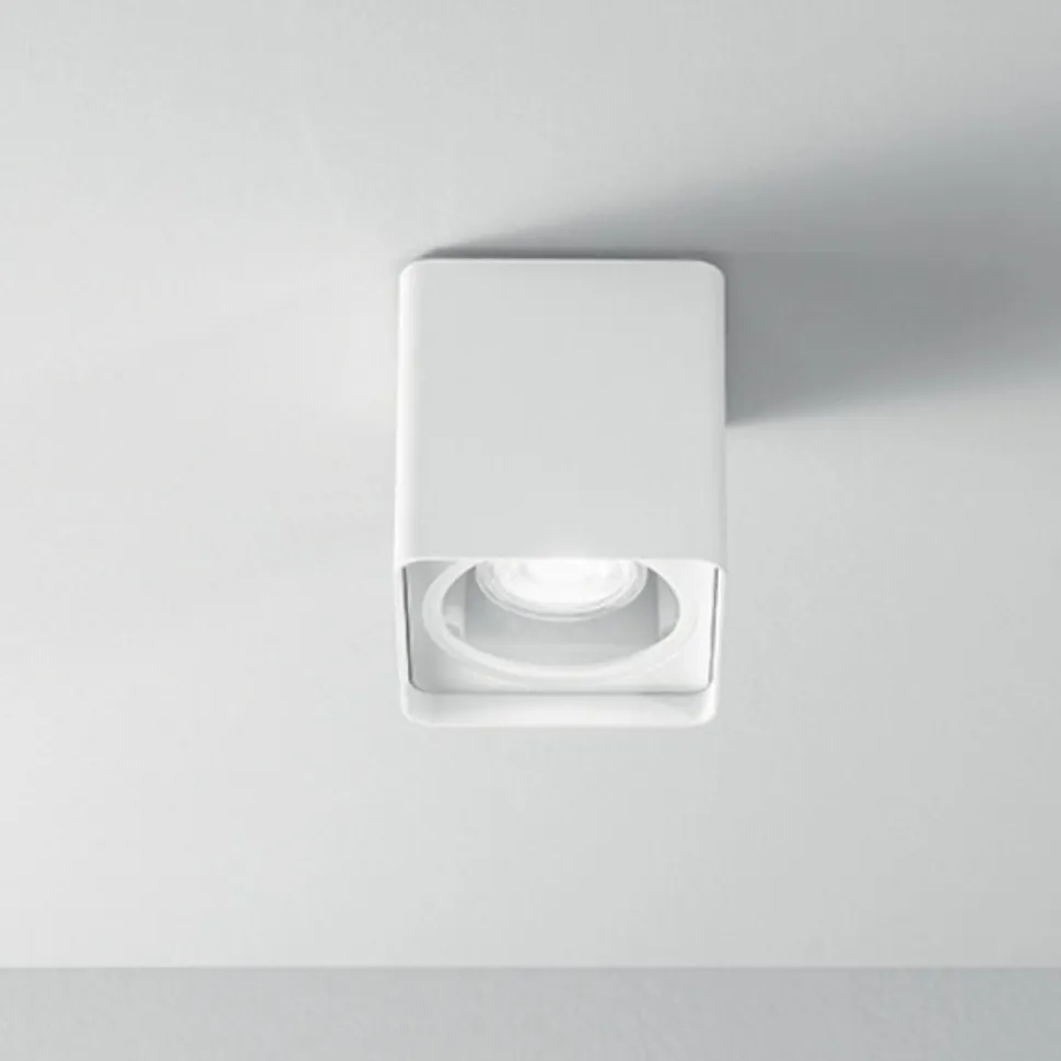 Brick perenz plafoniera da esterno per tetto ip54 bianco gu10