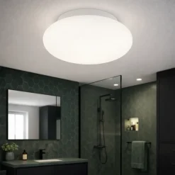 Bubble pl1 plafoniera bagno design rotonda ideal lux