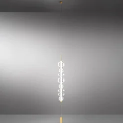 Bubbles perenz lampada da terra bolle vetro led 3000k altezza regolabile