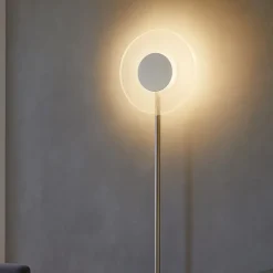 Candy pt ondaluce lampada da terra moderna vetro trasparente led design