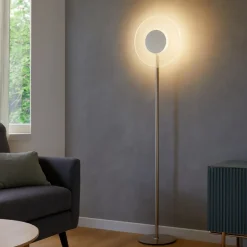 Candy pt ondaluce lampada da terra moderna vetro trasparente led design
