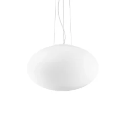 Candy sp1 d40 ideal lux lampadario sfera di vetro bianco