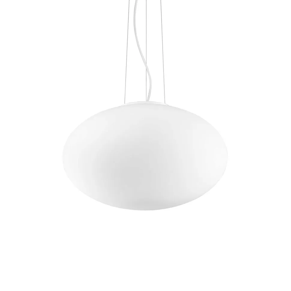 Candy sp1 d40 ideal lux lampadario sfera di vetro bianco