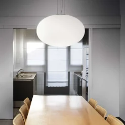 Candy sp1 d40 ideal lux lampadario sfera di vetro bianco