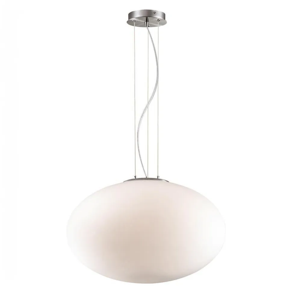 Candy sp1 d50 idea lux lampadario sfera vetro bianco