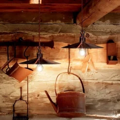 Cantina sp1 ideal lux lampadario per cucina rustico rame
