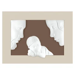 Capezzale bongelli preziosi moderno sacra famiglia nocciola 100x75