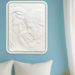 Capezzale capoletto sacra famiglia 45x58 nocciola bongelli preziosi