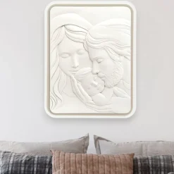 Capezzale capoletto sacra famiglia 30x38 nocciola bongelli preziosi