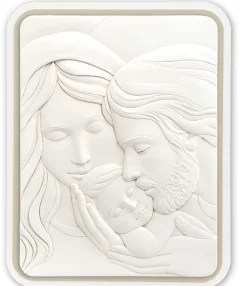 Capezzale capoletto sacra famiglia 30x38 nocciola bongelli preziosi