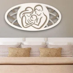 Capezzale capoletto sacra famiglia 120x60 moderna