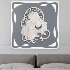 Capezzale moderno sacra famiglia 62x62 grigio bongelli preziosi