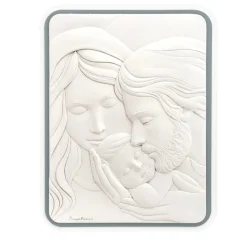 Capezzale moderno sacra famiglia 45x58 grigio bongelli preziosi