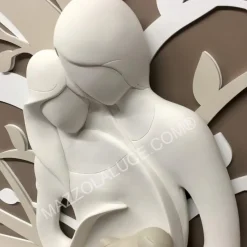 Capezzale moderno 70x48 sacra famiglia nocciola bongelli preziosi