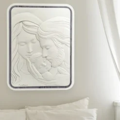 Capezzale moderno 45x48 sacra famiglia rovere bongelli preziosi