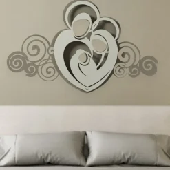 Capezzale quadro sacra famiglia per camera da letto moderna beige avorio