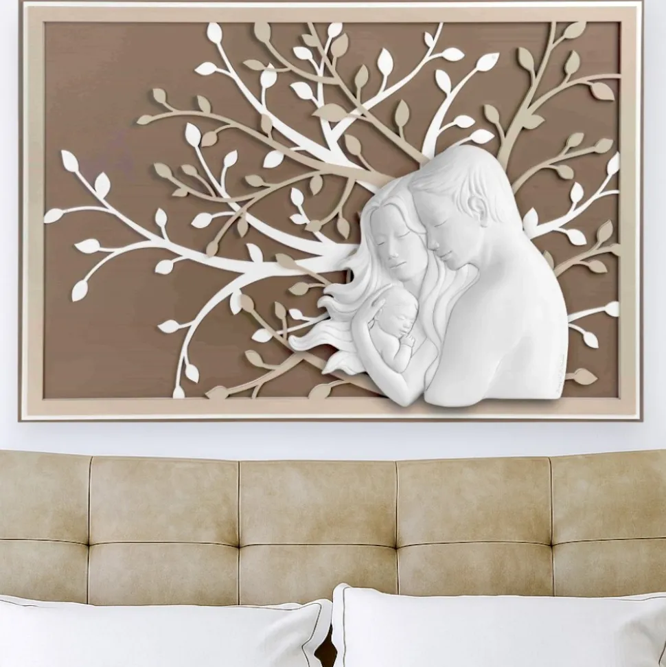 Capezzale sacra famiglia 105x72 moderno nocciola bongelli
