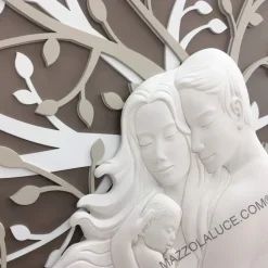 Capezzale sacra famiglia 105x72 moderno nocciola bongelli