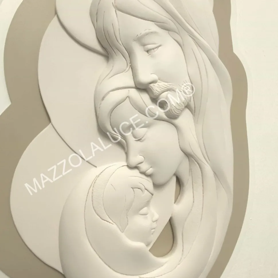 Capezzale sacra famiglia 35x50 nocciola bongelli preziosi