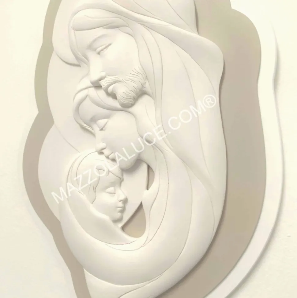 Capezzale sacra famiglia 35x50 nocciola bongelli preziosi