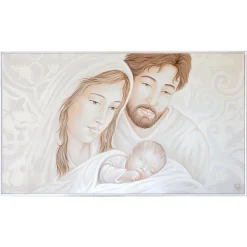 Capoletto classico capezzale sacra famiglia 122x72 quadro per camera da letto